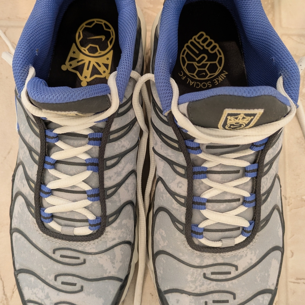 Nike Social FC Gray and Blue Sneakers